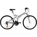 Stowabike 26" Folding Dual Suspension Mountain Bike 18 Speed Shimano Bicycle