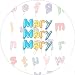 SARA Personalised 58mm Round Compact Mirror-Balloons Alphabet