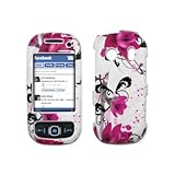 Premium White with Purple Flowers Design Hard Cover Crystal Case for Samsun ....