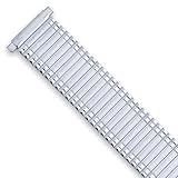 Men's Expansion Stretch Watch Band - Silver (fits 16mm to 21mm)