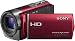 Sony HDR-CX130ER Full HD Camcorder (7,6 cm (3 Zoll) Display, bildstabilisiert, Exmor R Sensor) rot