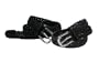 On The Verge Girls Multiple Belts, Black/Brown, Medium/Large