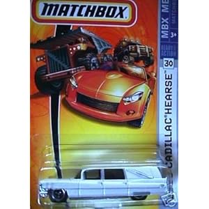 Mattel Matchbox 2007 MBX Metal 1:64 Scale Die Cast Car # 30 - 1963 White Pearl Cadillac Hearse