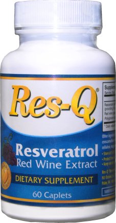 Res-Q Resveratrol Red Wine Extract ~ 1-60 Capsule Bottle by Res-Q 1250