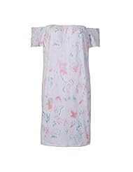 Strapless Wrap Chiffon Bateau Neck Floral Print  Dress