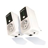 Bewan Powerline E200 Maxx Duo Adaptateur CPL avec prise et filtre int�gr�spar BeWAN
