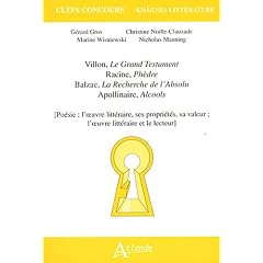 Po�sie. L'oeuvre litt�raire, ses propriet�s, sa valeur. L'oeuvre litt�raire et le lecteur.