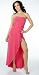 Sexy Long Sophisticated Formal Prom Suitable Tube Dress with Draped Hem from Hot Fash Dresses - EMPRESS TUBE Fuchsia