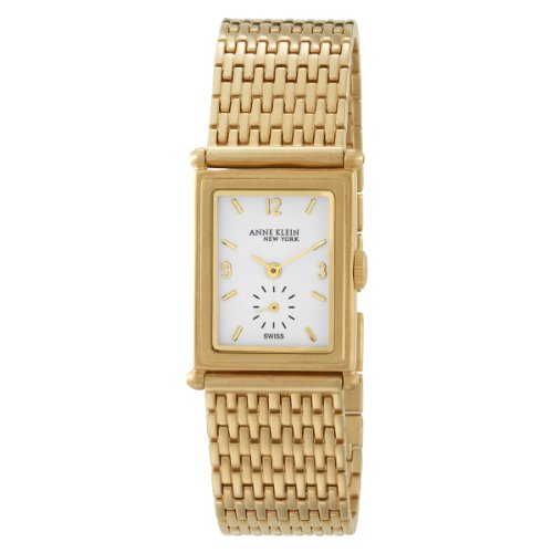 Anne Klein New York Womens 121698WTGB Gold-Tone Bracelet Watch