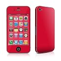 Apple iPhone4/iPhone 4S用スキンシール 【Solid State Red】