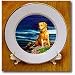 Golden Retriever - 8 Inch Porcelain Plate