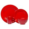 Waechtersbach Fun Factory 4-Piece Dinnerware Place Setting, Service for 1, Cherry
