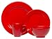 Waechtersbach Fun Factory 16-Piece Dinnerware Place Setting, Service for 4, Cherry