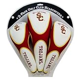 Univeristy of Southern California Trojans 3 Pack Zippered (USC) Golf Club Headcovers