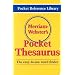 Merriam-Webster's Pocket Thesaurus (Pocket Reference Library)