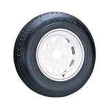 GoodYear White Spoke Wheel - 205/75 R 14 --Please add $10.00 to these GoodYear Tires for oversized freight.