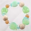 Sea Green Chunky Beaded Bracelet, #11132