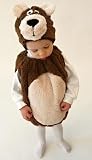 Mullins Square Teddy Bear Baby Costume, Tan - 6-18 Months