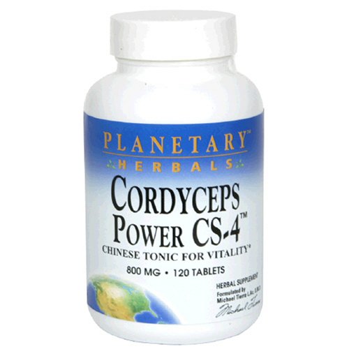 Planetary Herbals Cordyceps Power CS-4, 800 mg, Tablets, 120 tablets (Pack of 2) by Planetary Formulas
