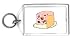 Keychain with group, mouse, cheese, eating, food