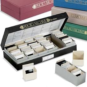 PhotoArchive Slide Storage Box Kit, China Gerry, 13-3/4"L x 6-3/8"D x 2-7/8"H