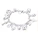 MosBug New Useful Cute Nice Personality Women Silvering Fashion Jewelry Charm 13 Pendants Bracelet