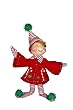 Annalee 5-Inch Green Candycane Elf