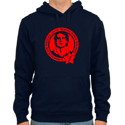 Kapuzensweater Mehmet Scholl ::: Farbe: navy ::: Größen: M-XL ::: Fußball-Kult