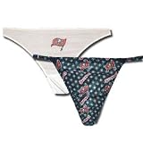 PACK OF 2 NFL TAMPA BUCCANEERS THONG PANTIES MEDIUM