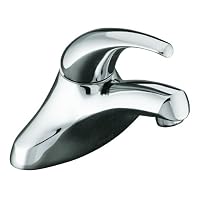 KOHLER K-15182-F-CP Coralais Single Control Centerset Lavatory Faucet, Polished Chrome