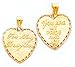 14kt For My Daughter Heart Charm - M175