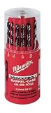 Milwaukee 48-89-1082 Thunderbolt 13 Piece 1/16-Inch to 1/4-Inch Black and Bronze Twist Drill Bit Assortment in Plastic Barrel Index