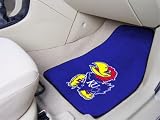 Kansas Jayhawks universal fit Carpet 2 Pc Car Floor Mat (Rug)