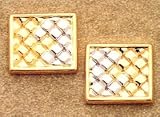 14KT Two-Tone Gold Cuff Links