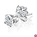 14K White Gold 0.33 Carat Diamond Stud Earrings