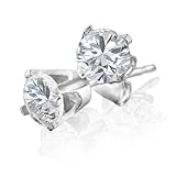 14K White Gold 0.33 Carat Diamond Stud Earrings