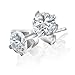 14K White Gold 0.33 Carat Diamond Stud Earrings