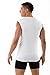 ALBERT KREUZ Men's Sleeveless v-Neck Business Undershirt 100% Organic Cotton White