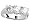 14K White Gold 1.00ctw. Round-Cut Three-Stone Diamond Ring Size 7