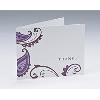 Lavender Paisley Thank You Notes