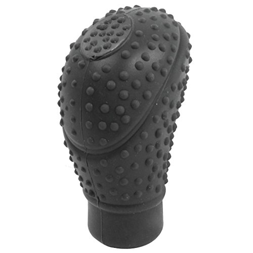 Car Dark Gray Silicone Nonslip Surface Design Gear Shift Knob Cover