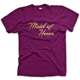 Maid of Honour Gold Foil Fine Jersey T-Shirt