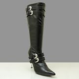 NOISY Women Stiletto Heel Dress Boots Black