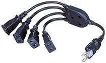 ELECOM ACアダプタを4個つなげるケーブル ブラック T-AD4BK