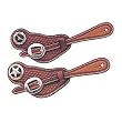 Basket-stamp Spur Straps