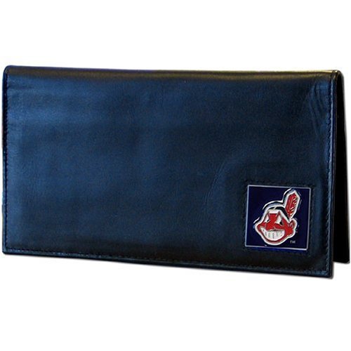MLB Cleveland Indians Deluxe Leather Checkbook Cover