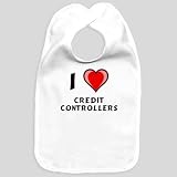 41S9IrXTGJL. SL160  I Love Credit Controllers Baby Bib