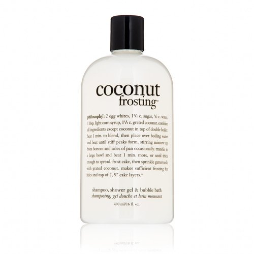Philosophy Coconut Frosting Shampoo/Shower Gel/Bubble Bath, 16 Ounces