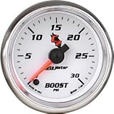 Autometer (7104) C2 Boost Gauges - (2 1/16) Full Sweep Mechanical (0-35 PSI) - Includes 10 FT Nylon tubing and universal T-Fitting