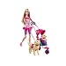 Barbie - T7197 - Poup�e Mannequin -  Barbie Balade avec  Ses Chiens